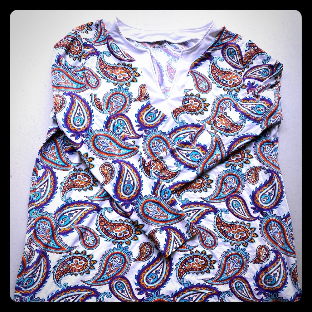Lands End Long Sleeve Swim Shirt